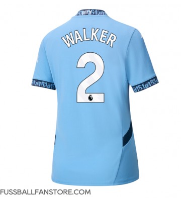 Manchester City Kyle Walker #2 Replik Heimtrikot Damen 2024-25 Kurzarm